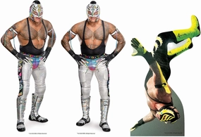 SC4579 Rey Mysterio Three Shelf Top Cardboard Cutouts Height 29cm - Ideal for WWE Theme, Parties, Birthdays & Fans, Room Decorations & Events