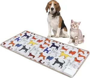 Scat Shock Mat for Dogs and Cats, Safe Shock Training Pads Indoor, Electric Repellent Mat Keeps Pets Off Couch, Sofa, Counter Top, 3 Training Modes, 32" x 15" USB-C Charge