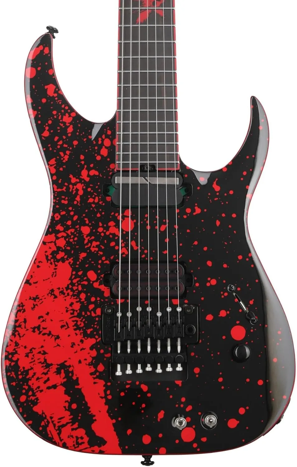 Schecter Sullivan King Banshee 7 FRS Electric Guitar - Obsidian Blood