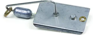 Sea Striker Planers | Fishing Planer with Stainless Steel Blade with Large Brass Ring, Silver