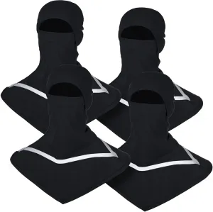 Seematn 4 Pcs Balaclava Sun Men Face Mask UV Protection with Reflective Strip for Construction Work Neck Covers Summer