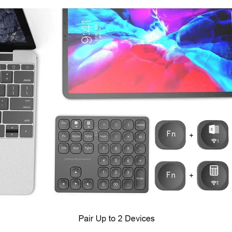 SEENDA Rechargeable Bluetooth Wireless Number Keyboard