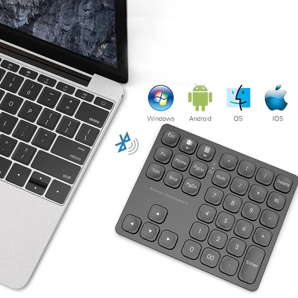 SEENDA Rechargeable Bluetooth Wireless Number Keyboard