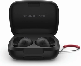Sennheiser Momentum Sport Earbuds with Sport Sound Tuning and Adaptive ANC, Secure Fit, 24-Hour Battery Life, Fitness Tracker for Body Performance Data, Black