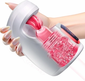 Sex Toys for Men Male Masturbator - Male Sex Toy with 10 Thrusting & 10 Real Tongue Licking Modes Blowjob Sex Machine Stroker for Training Stimulation Increase Endurance, Sex Toys for Men Pleasure