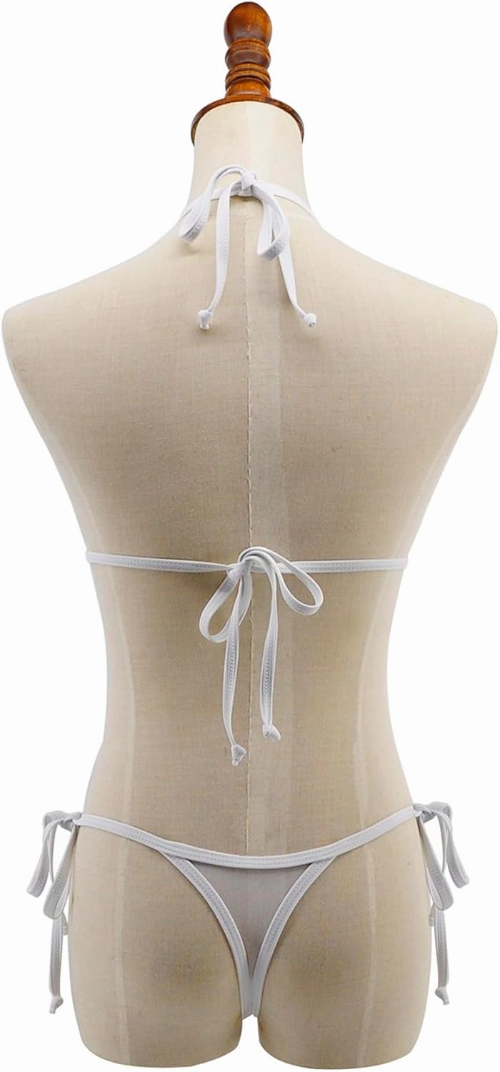 SHERRYLO Sheer Bikini See Through Micro Bikinis Extreme Mesh Slutty Swimsuit Brazilian See Thru G String Thong Bathing Suit