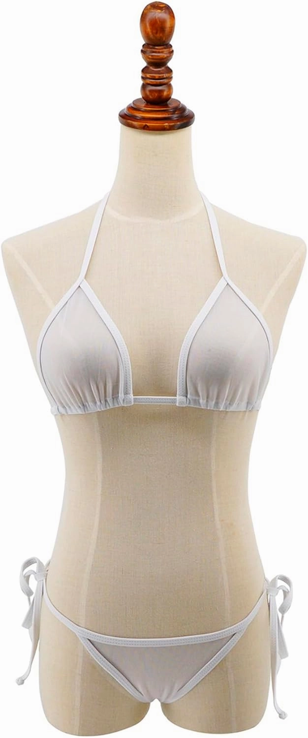 SHERRYLO Sheer Bikini See Through Micro Bikinis Extreme Mesh Slutty Swimsuit Brazilian See Thru G String Thong Bathing Suit