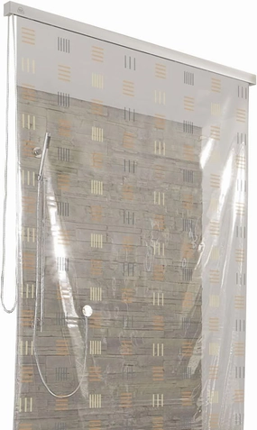 Shower Roller Blind 50.4 X 94.5in [128 X 240cm] (Copper) - Blind Only, Requires Cartridge
