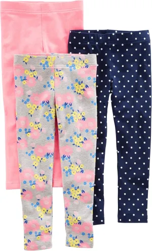 Simple Joys by Carter's Girls' 3-Pack Leggings
