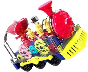 Simulation Electric Train Model for Removable Train with Directional Wheels and Flashing Lights Creative Educational for No Batteries Required