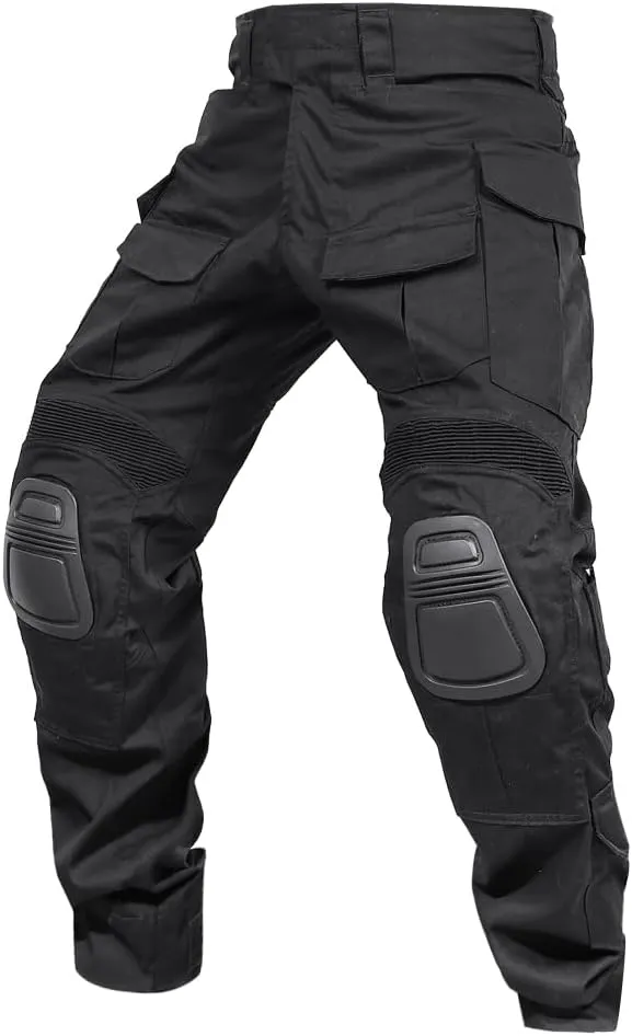 SINAIRSOFT G3 Tactical Pants with Knee Pads,Men's Airsoft Paintball Hunting Outdoor Pants,Combat Army BDU Trousers