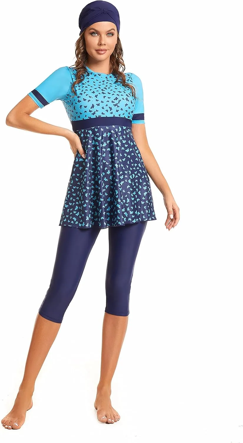 Sizeable Swimwear Women's Surfwear Short Sleeve Swimsuit Girls' Swimwear Beachwear