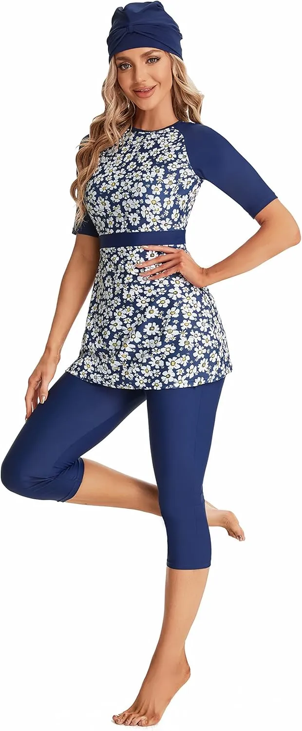 Sizeable Swimwear Women's Surfwear Short Sleeve Swimsuit Girls' Swimwear Beachwear