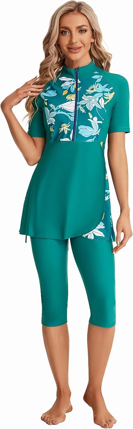 Sizeable Swimwear Women's Surfwear Short Sleeve Swimsuit Girls' Swimwear Beachwear
