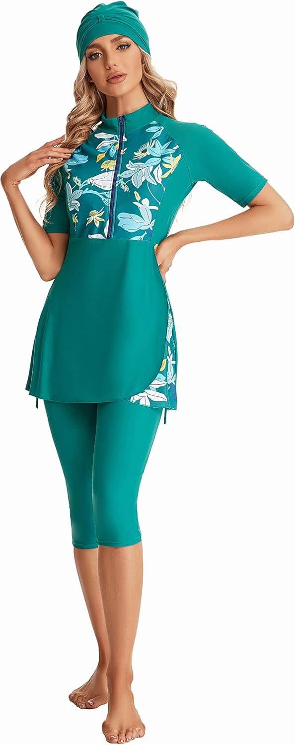 Sizeable Swimwear Women's Surfwear Short Sleeve Swimsuit Girls' Swimwear Beachwear