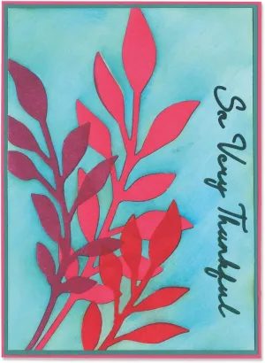 Sizzix Layered Stencils - Frond by Stacey Park