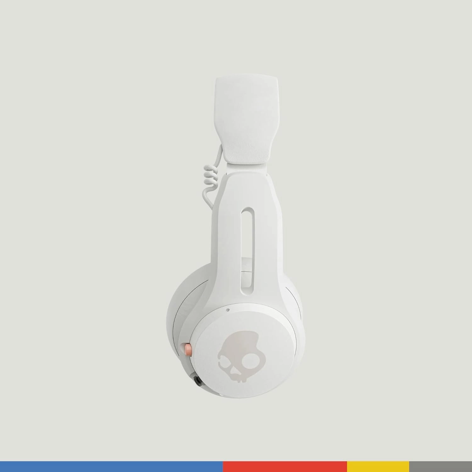 Skullcandy Icon ANC Wireless On-Ear Bluetooth Headphones, Active Noise Cancelling, Up to 60 Hours Battery, Sweat Water Resistant, Foldable and Durable, Microphone for iPhone Android - Bone
