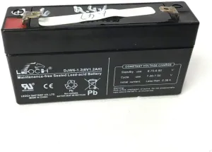 SLA Rechargeable Battery - 6v Battery 1.2Ah Long-Lasting Power in Exercise Equipment - Deep Cycle Backup Battery for Upright Stepper - Works with Star Trac P/N 800-3102