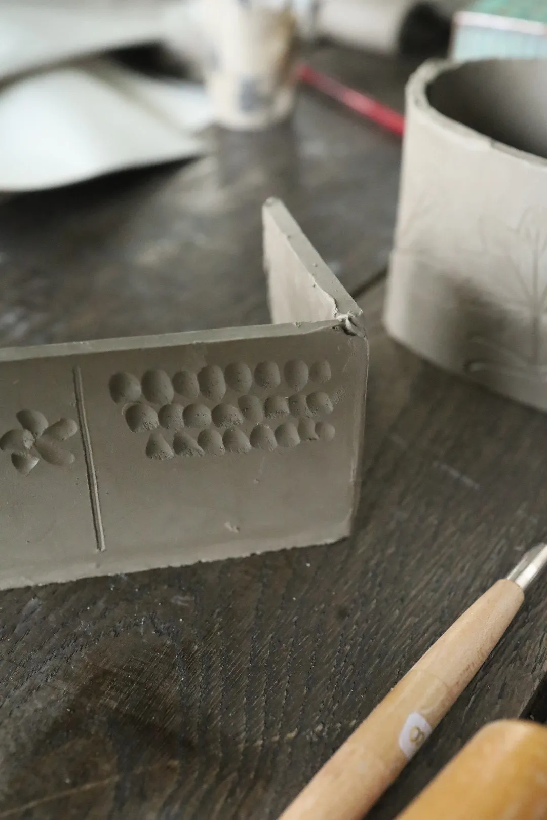 Slab Building Flower Bricks with Rosa Bond - Autumn