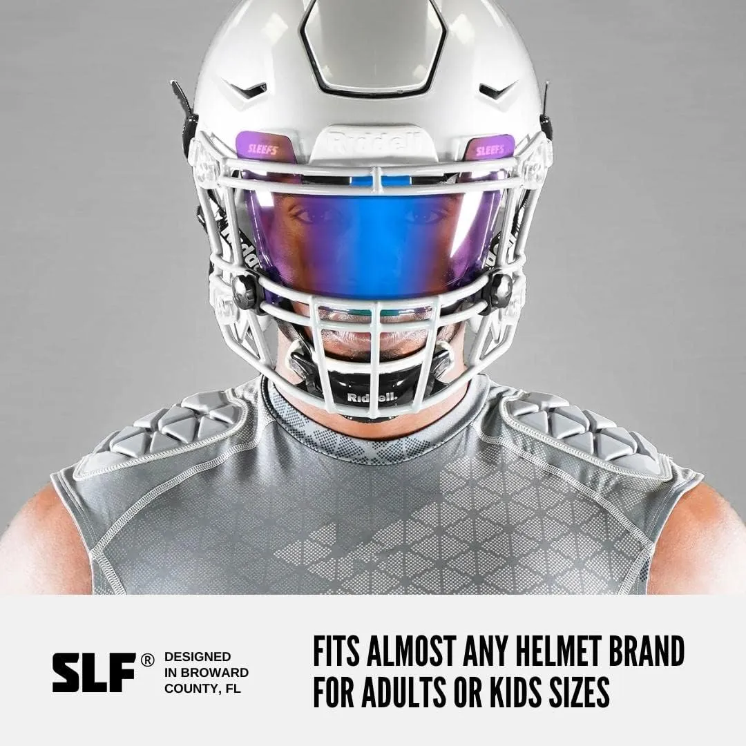 SLEEFS Bifrost Rainbow Football Helmet Eye-Shield Visor