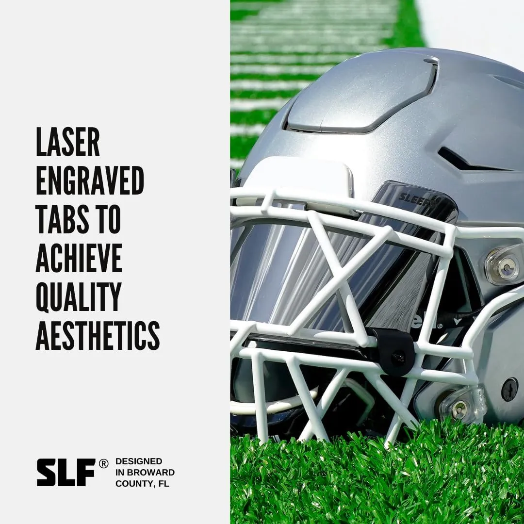 SLEEFS Silver Color Tinted Football Helmet Eye-Shield Visor