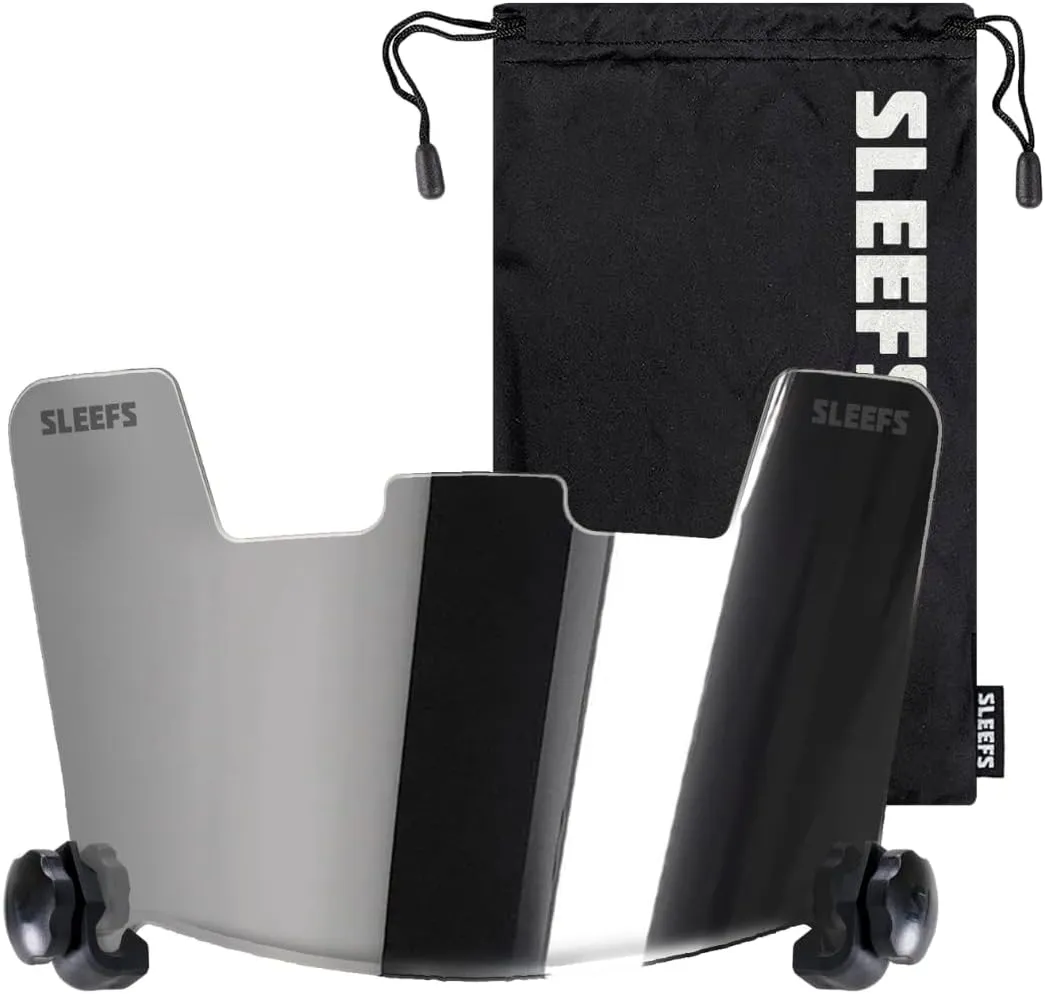 SLEEFS Silver Color Tinted Football Helmet Eye-Shield Visor