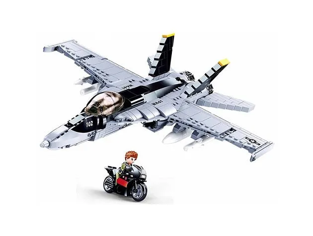 Sluban Model Bricks Super Bumblebee Fighter M38-B0928 682pcs