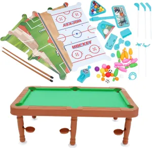Small Pool Table Toys Desktop Billiards and Girls' Mini Pool Set Perfect for Boys' Birthday Present