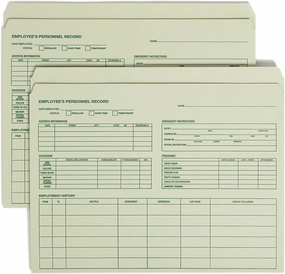 Smead Employee Record File Folder, Straight-Cut Tab, Letter Size, Moss, 20 per Pack (77000)