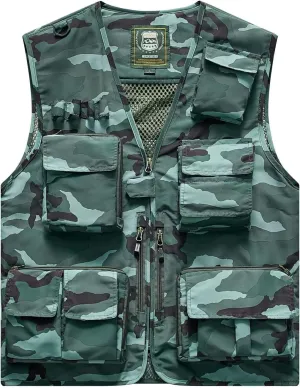 Sobrisah Outdoor Fishing Vest Safari Photography Work Outerwear Vests Family Matching Travel,12Years - Adult XXL