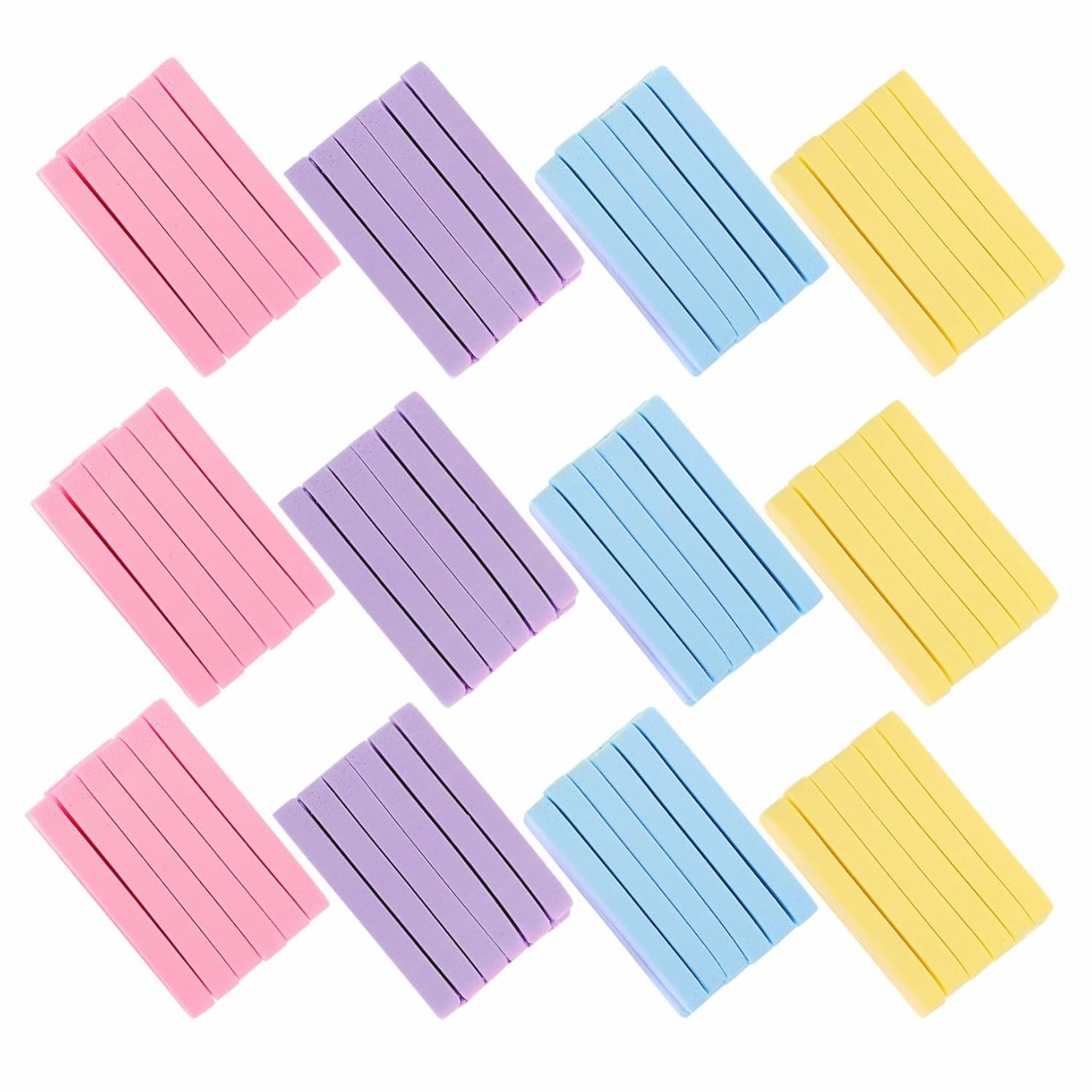 SOIMISS 144pcs Disposable Facial Cleansing Puff Makeup Remover Sponge Pad Gentle Cleansing for All Skin Random Color
