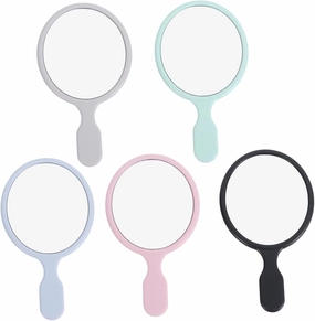 SOIMISS Handheld Makeup Mirror Portable Travel Mirror Princess Style 5pcs Set Perfect Present for Women