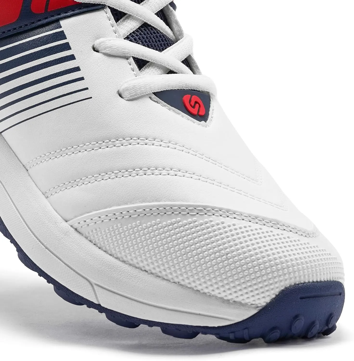 SOLM8 S2 Cricket Shoes Men Boys Junior Players - Advanced Grip Rubber Spikes for Turf/Grass, Ultralight Cushioning in Bright Colors (2025 Edition)