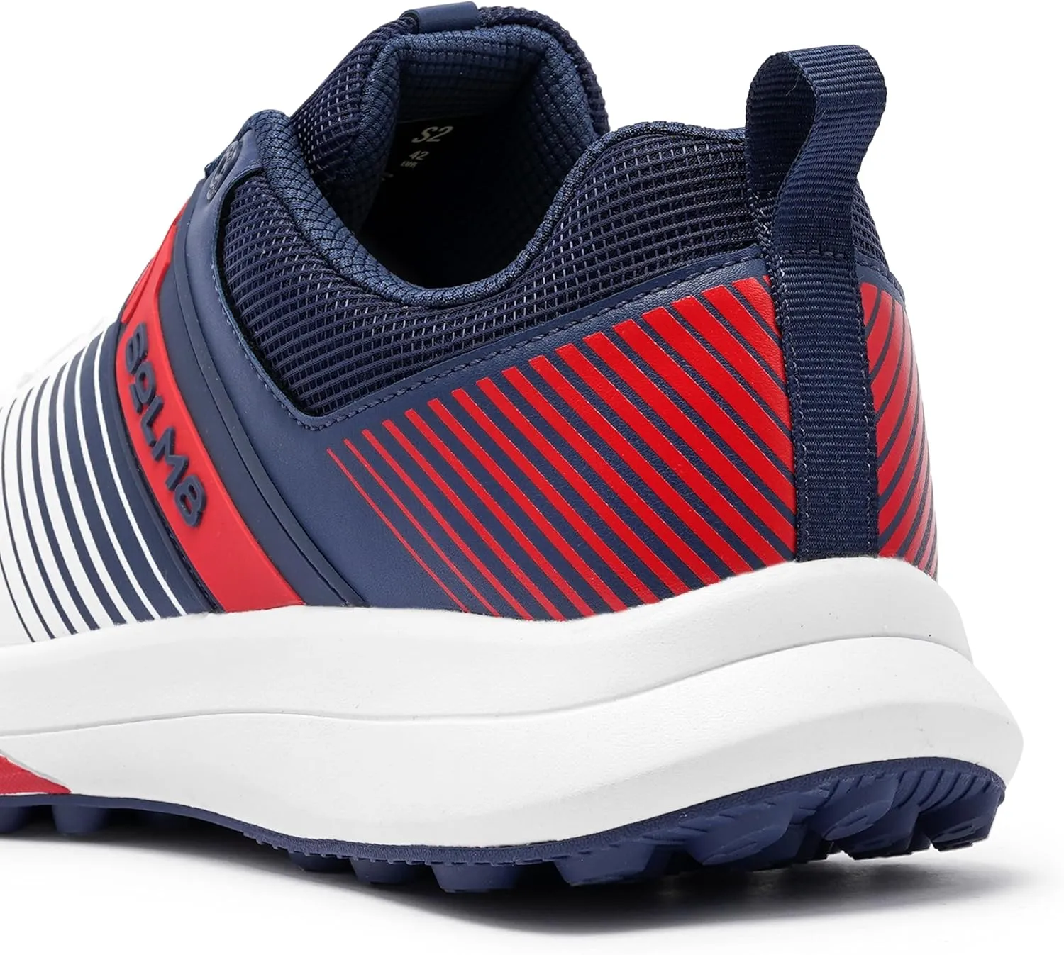 SOLM8 S2 Cricket Shoes Men Boys Junior Players - Advanced Grip Rubber Spikes for Turf/Grass, Ultralight Cushioning in Bright Colors (2025 Edition)