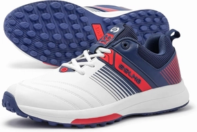 SOLM8 S2 Cricket Shoes Men Boys Junior Players - Advanced Grip Rubber Spikes for Turf/Grass, Ultralight Cushioning in Bright Colors (2025 Edition)