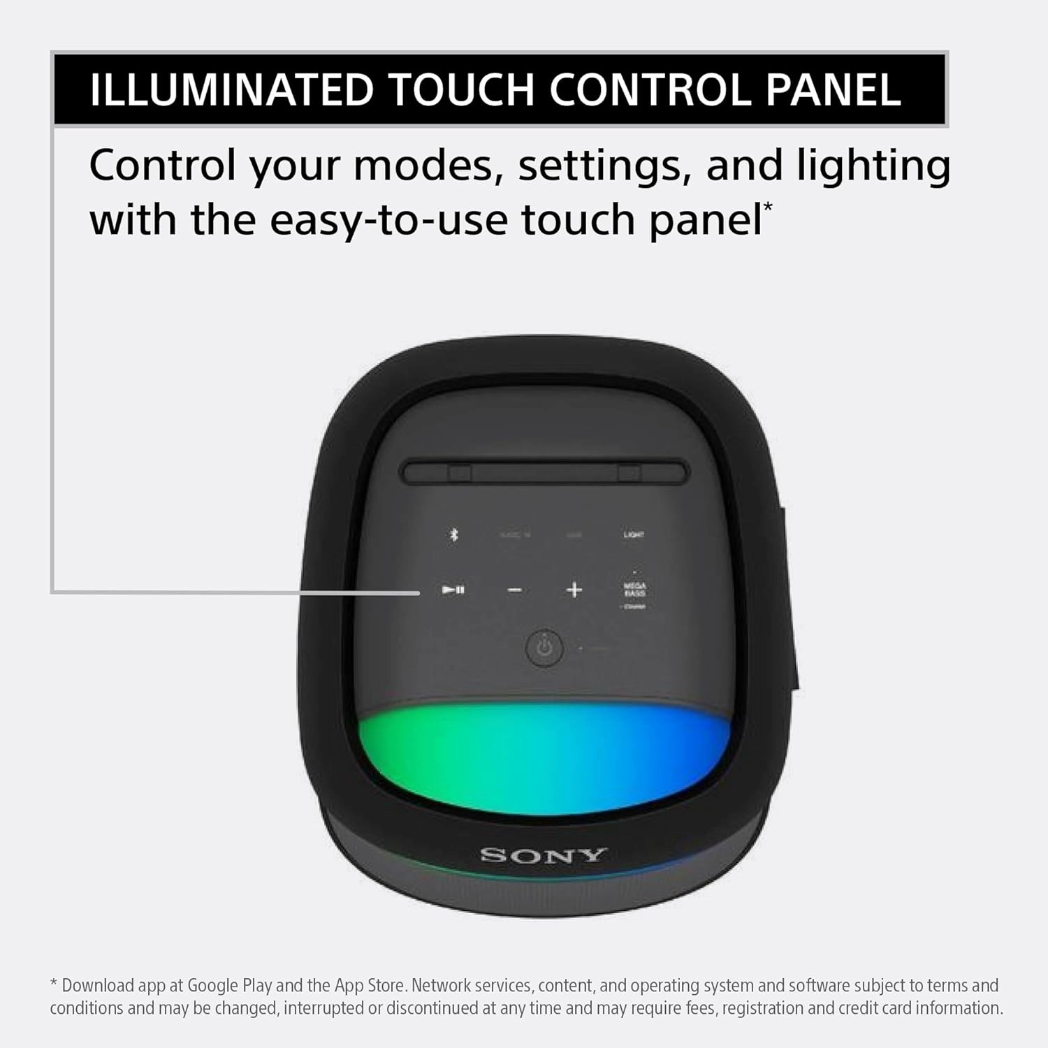 Sony SRS-XV500 Portable Bluetooth Karaoke Party Speaker & Karaoke Machine, 25-Hour Battery, Splash Resistant, Ambient Lights