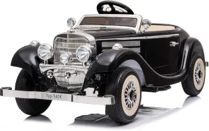 sopbost Kids Ride On Car with Remote Control Compatible with Mercedes Benz 12V 14Ah Power Vehicles Wheels Parent-Child Max Load 220Ibs Ride on Toys Classic Electric Ride-on Car for Boys Girls, Black