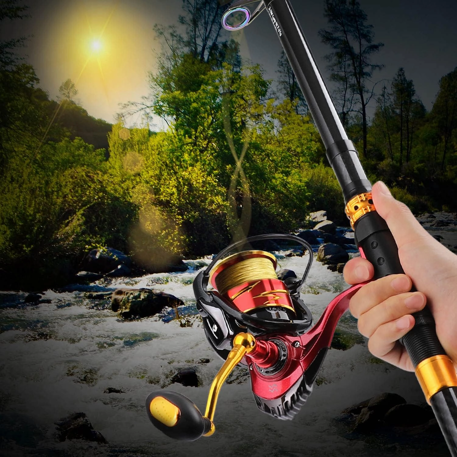 Sougayilang Spinning Reel, Lightweight Reels 12 1 Stainless BB Ultra Smooth Fishing Reel for Freshwater