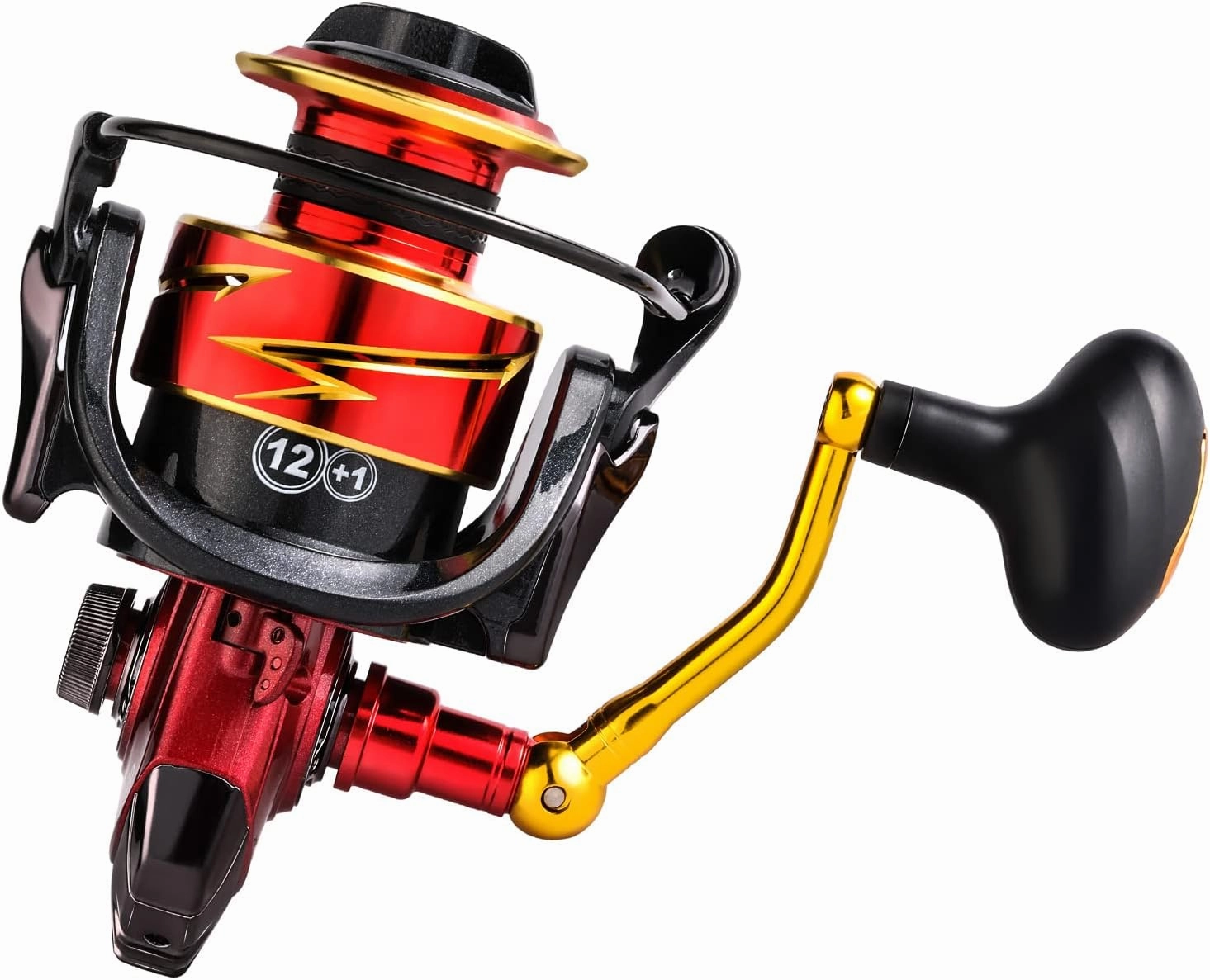 Sougayilang Spinning Reel, Lightweight Reels 12 1 Stainless BB Ultra Smooth Fishing Reel for Freshwater