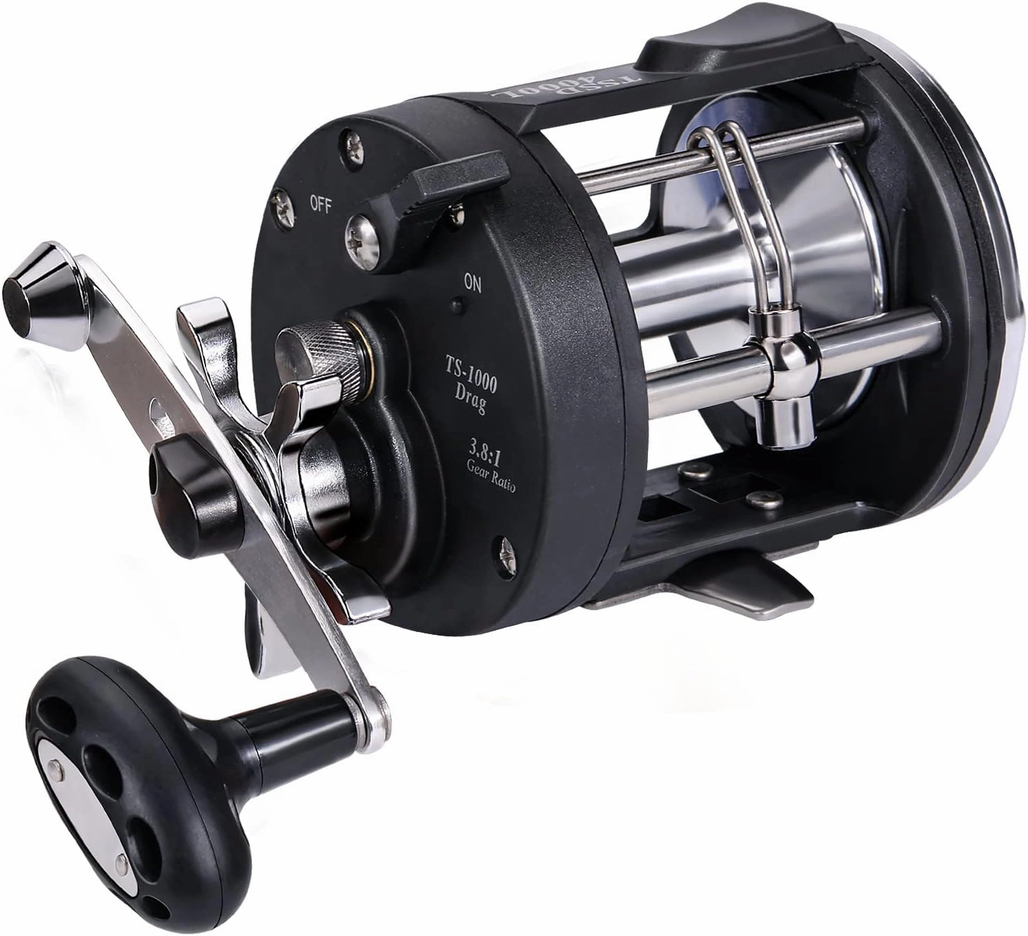 Sougayilang Trolling Reel, Level Wind Fishing Reel, Conventional Reel for Salmon and Catfish