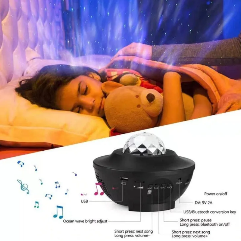 Sound-Activated Projector Night Light