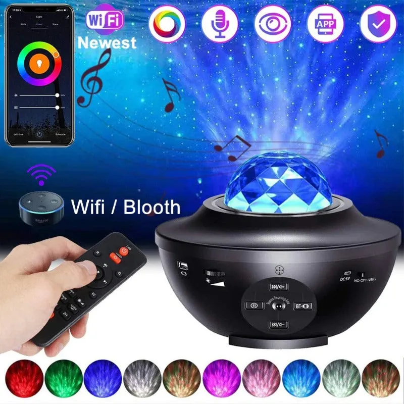 Sound-Activated Projector Night Light