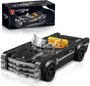 Speed Champions Car Sets Model – 1:24 Scale Vintage Sports Car Building Set for Adults and Kids, 302pcs Collectible Brick Race Car, Gift for Boys Age 8-12-16