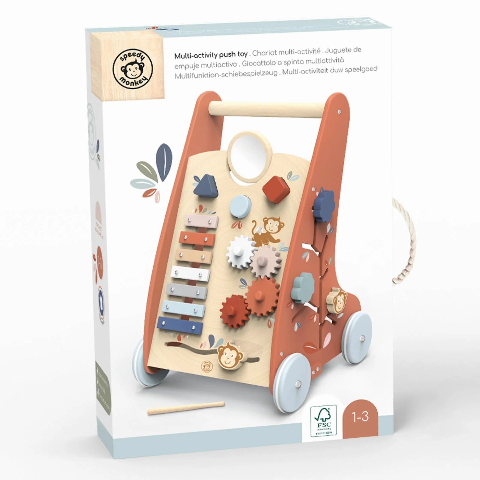 Speedy Monkey - Multi Activity Push Activity Walker