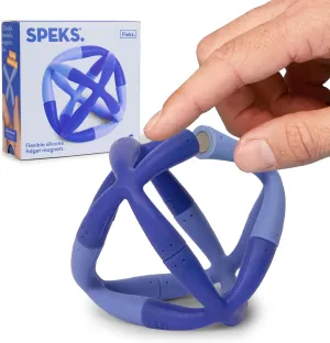 Speks Fleks Flexible Silicone Magnetic Fidget Toy - Fun Desk Toy for Adults & Teens 14  | Sensory Gadget, Stress Relief | 6-Piece Set, Bluegrass
