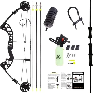 SPG Archery Bowfishing Kit - Professional 30-60 Lbs Compound Bow for Bowfishing with Full Gears and User Manual for Adult Beginners