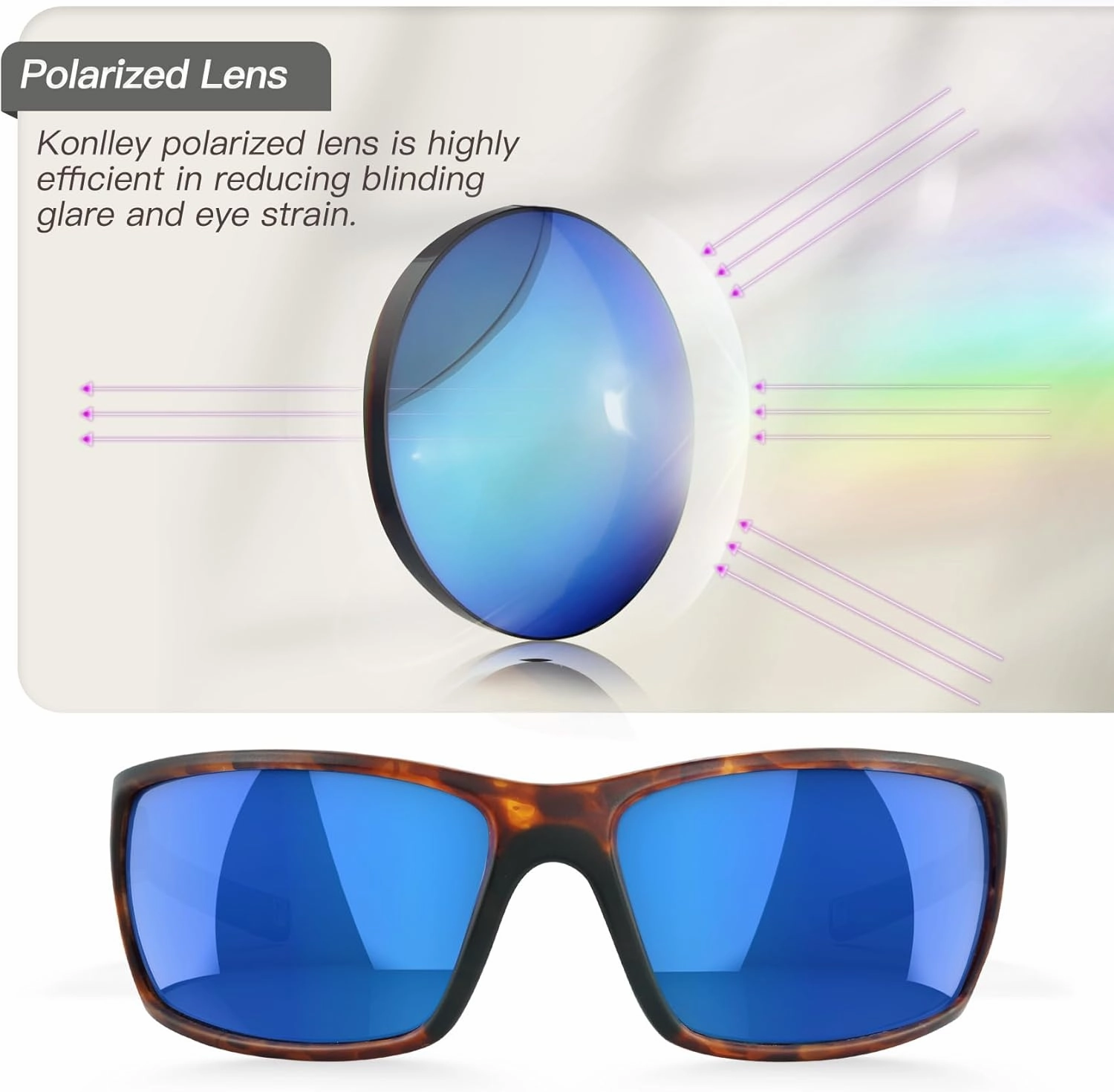 Sport Polarized Sunglasses for Men and Women, Running Fishing Cycling Driving Outdoor Sunglasses UV Protection