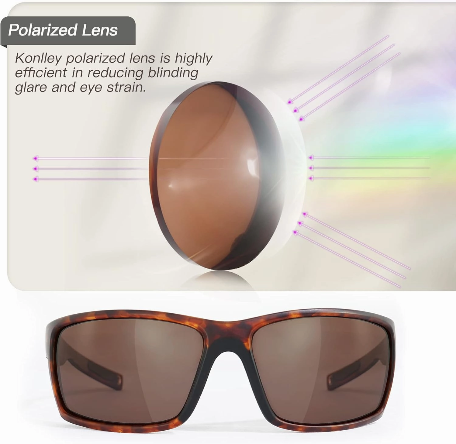 Sport Polarized Sunglasses for Men and Women, Running Fishing Cycling Driving Outdoor Sunglasses UV Protection