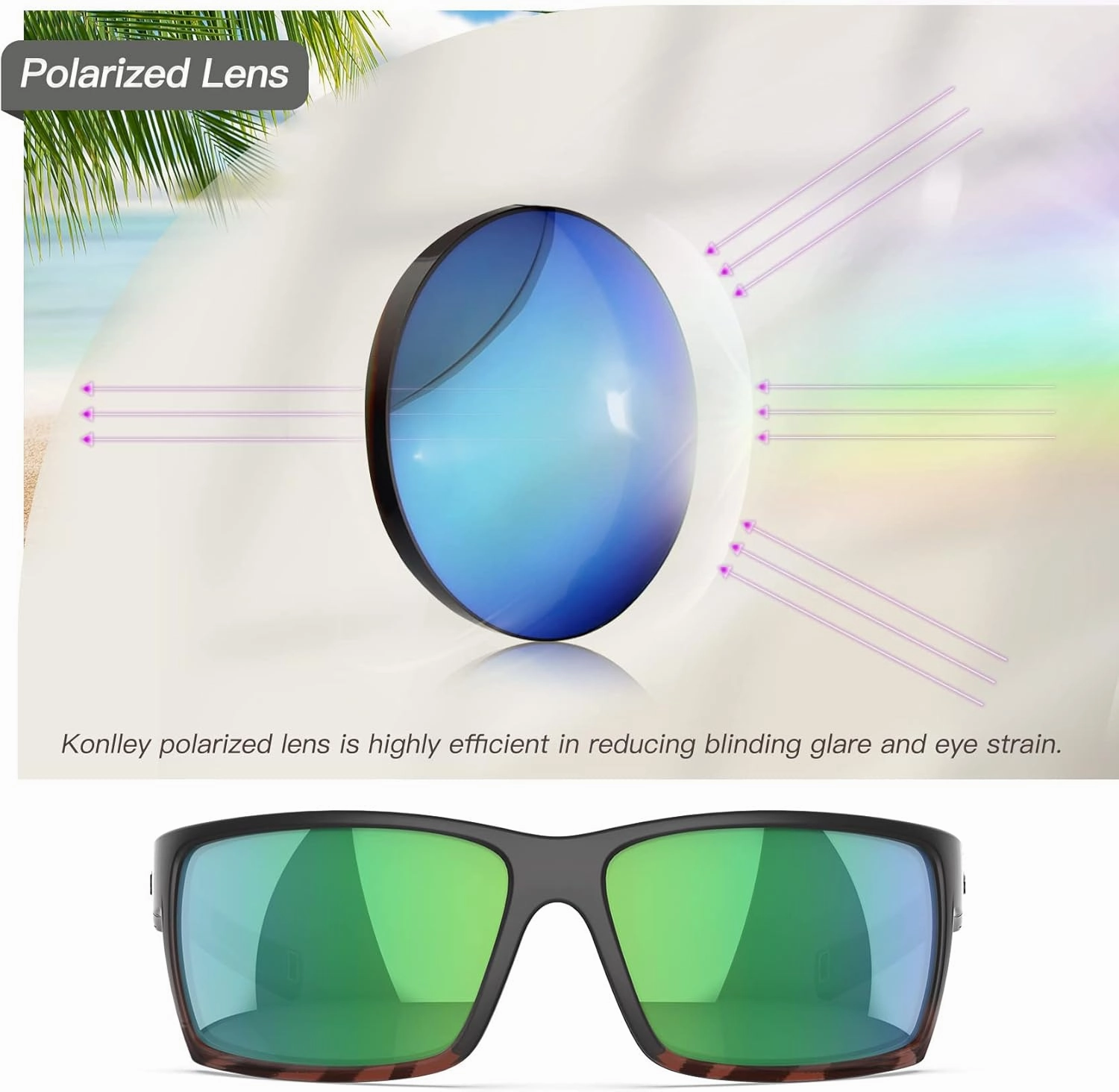 Sport Polarized Sunglasses for Men and Women, Running Fishing Cycling Driving Outdoor Sunglasses UV Protection