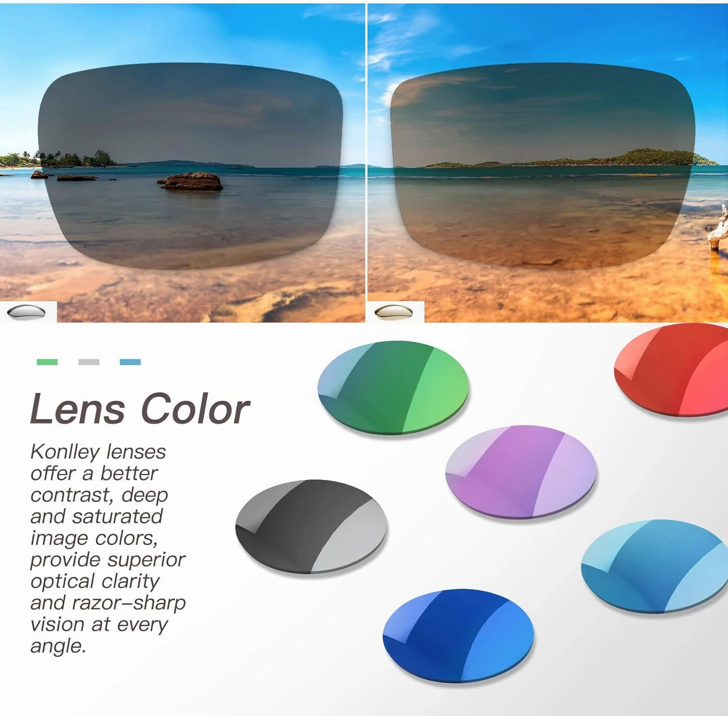 Sport Polarized Sunglasses for Men and Women, Running Fishing Cycling Driving Outdoor Sunglasses UV Protection